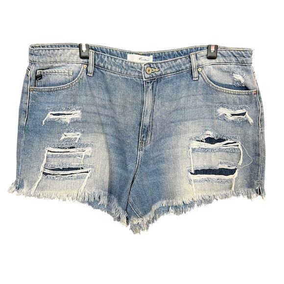 KanCan Pants - KanCan Women's Plus Size Denim Cutoff Shorts Size 22W